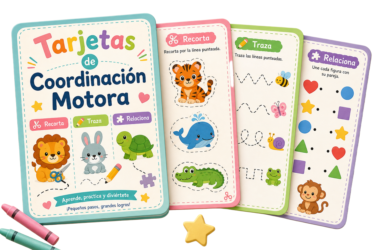 PDF imprimible de tarjetas de coordinación motora